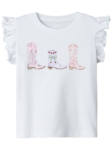 name it Shirt "Hadia" in Rosa/ Weiß