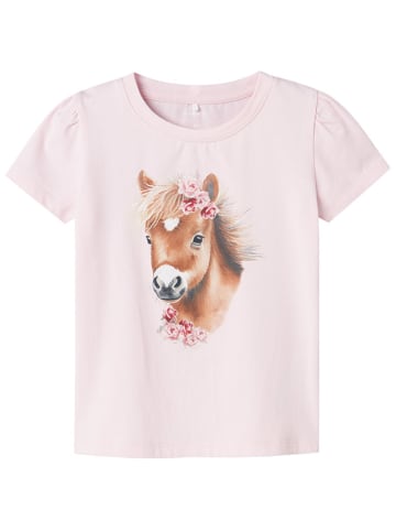 name it 2er Set: Shirts "Hani" in Weiß/ Rosa