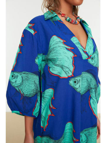 trendyol Jurk blauw/turquoise