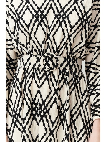 trendyol Kleid in Creme/ Schwarz
