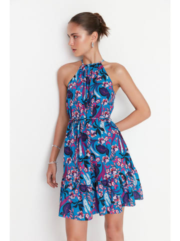 trendyol Kleid in Blau/ Lila/ Dunkelblau