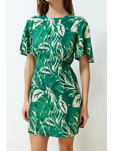 trendyol Jurk groen/beige