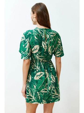 trendyol Jurk groen/beige