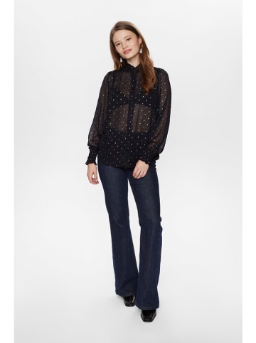 NÜMPH Bluse in Schwarz/ Bunt