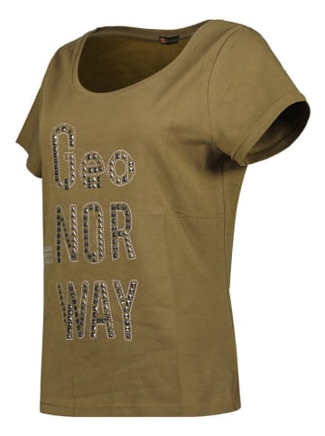 Geographical Norway Shirt in Khaki