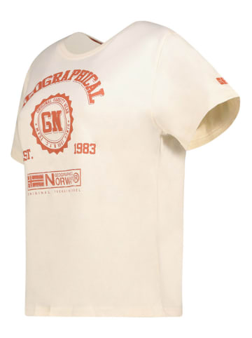 Geographical Norway Koszulka w kolorze beżowym