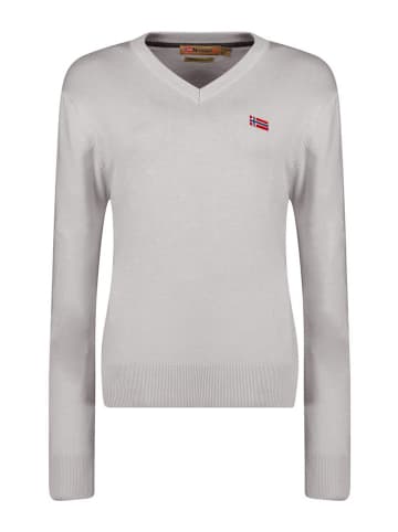 Geographical Norway Sweter w kolorze szarym