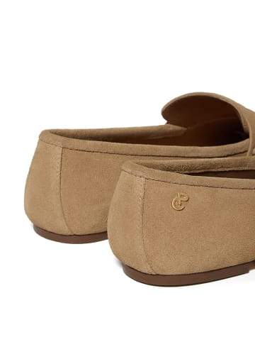 Polo Club Leder-Mokassins in Beige