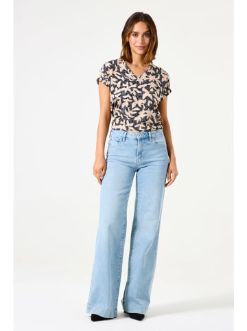 Garcia Shirt in Grau/ Beige