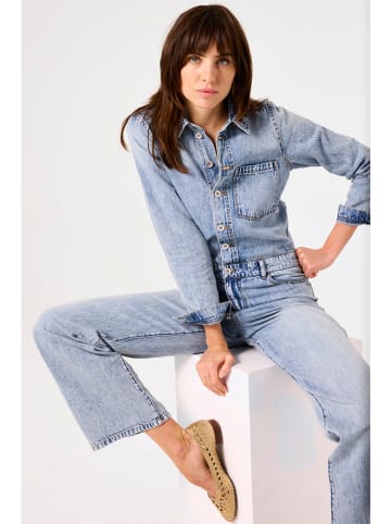 Garcia Jeans-Jumpsuit in Hellblau