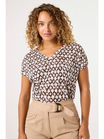 Garcia Shirt in Creme/ Braun
