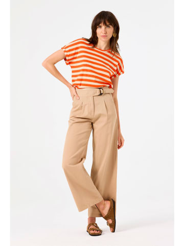 Garcia Shirt in Creme/ Orange