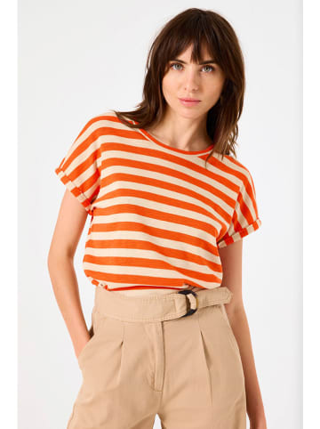 Garcia Shirt in Creme/ Orange