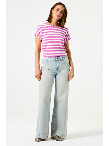 Garcia Shirt in Weiß/ Pink