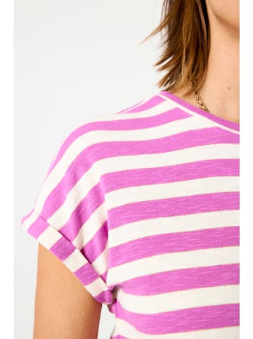 Garcia Shirt in Weiß/ Pink