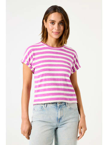 Garcia Shirt in Weiß/ Pink