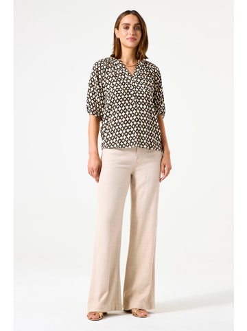 Garcia Shirt in Creme/ Braun