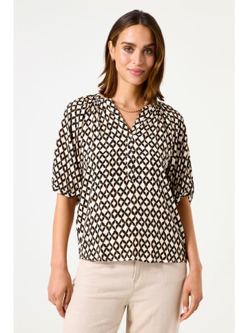 Garcia Shirt in Creme/ Braun
