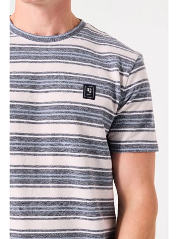 Garcia Shirt in Creme/ Blau