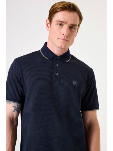 Garcia Koszulka polo w kolorze granatowym