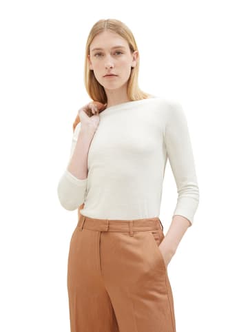 Tom Tailor Longsleeve in Creme