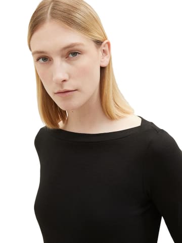 Tom Tailor Longsleeve in Schwarz
