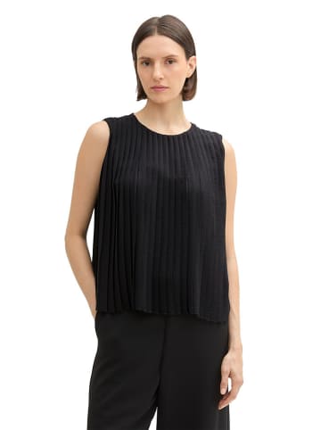 Tom Tailor Blusentop in Schwarz