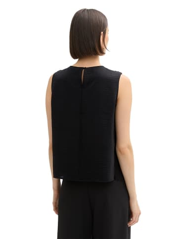 Tom Tailor Blusentop in Schwarz