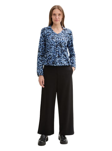 Tom Tailor Bluse in Blau/ Dunkelblau