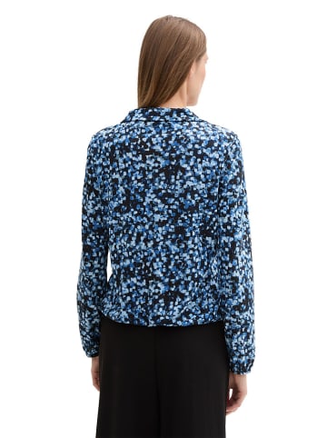 Tom Tailor Bluse in Blau/ Dunkelblau