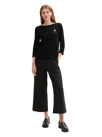 Tom Tailor Longsleeve in Schwarz