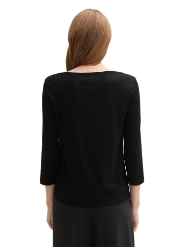 Tom Tailor Longsleeve in Schwarz