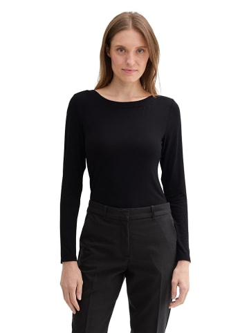 Tom Tailor Longsleeve in Schwarz