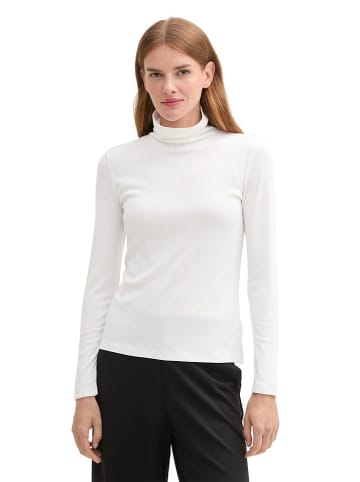 Tom Tailor Longsleeve in Weiß
