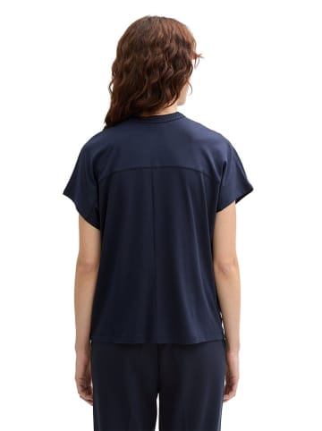 Tom Tailor Bluse in Dunkelblau