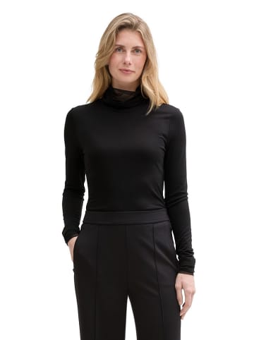 Tom Tailor Longsleeve in Schwarz