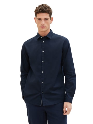 Tom Tailor Hemd - Regular fit - in Dunkelblau