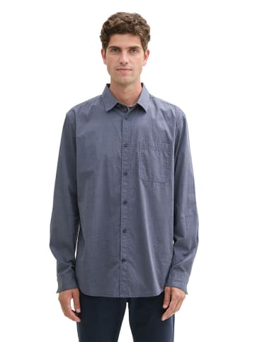 Tom Tailor Koszula - Regular fit - w kolorze niebieskoszarym