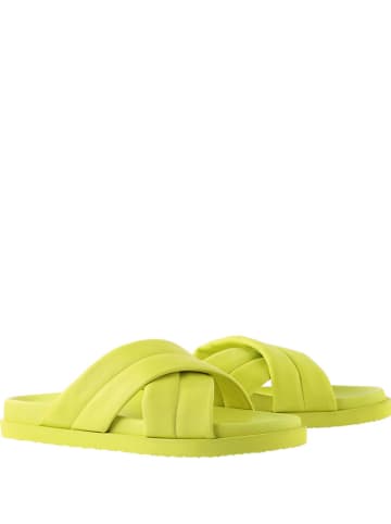 Högl Leren slippers "Tessa" geel