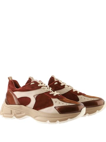 Högl Leder-Sneakes "Faith" in Braun/ Beige