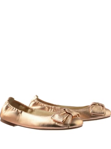 Högl Leren ballerina's "Kitty" goudkleurig