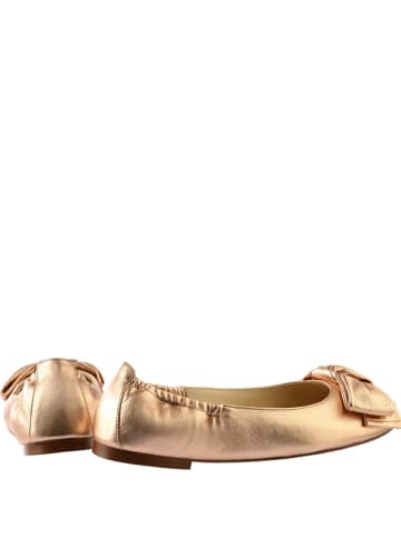 Högl Leren ballerina's "Kitty" goudkleurig