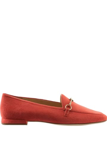 Högl Leren mocassins "Vera" koraalrood
