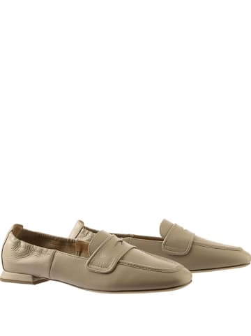 Högl Leder-Slipper "Liu" in Taupe