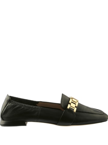 Högl Leder-Slipper "Madeleine" in Schwarz