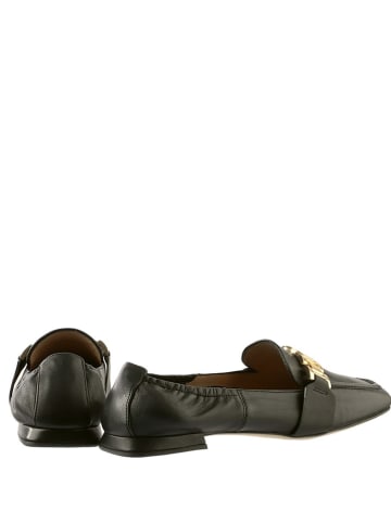 Högl Leder-Slipper "Madeleine" in Schwarz