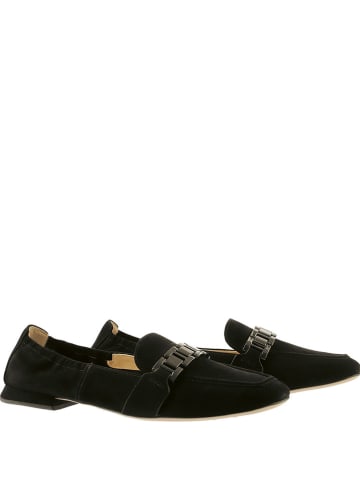 Högl Leder-Slipper "Madeleine" in Schwarz