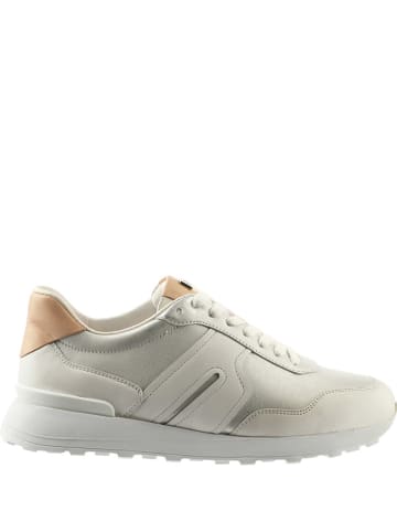 Högl Leren sneakers "Tony" wit/zilverkleurig
