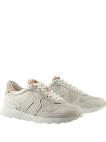 Högl Leren sneakers "Tony" wit/zilverkleurig