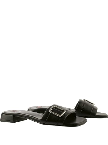 Högl Leder-Pantoletten "Eila" in Schwarz